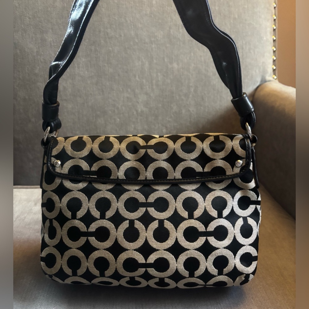 VTG COACH Y2K Signature Art “Optic C” Shoulder Bag Y2K 45130- Authentic EUC - Picture 3 of 14